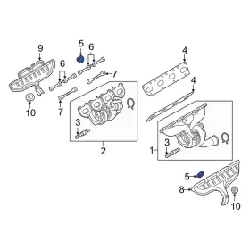 Paf007634 Porsche Oe For Cayenne 2011-2018 Exhaust Heat Shield Nut