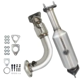 Hdac012-026 Pulcherflow Catalytic Converter Compatible With 2003-2007 Accord 2.4l-flex Pipe Set