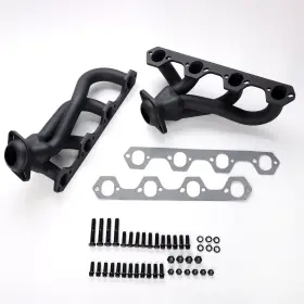 Qk 202501171530 1-1/2 Inch Shorty Exhaust Headers 1.5 For 1987-1995 Ford Bronco Mild Steel