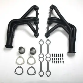 Qk 202502121510 1-5/8 Small Block For Chevy Corvette 1963-1974 Coated Black Mid-length Headers