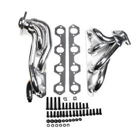 Qk 202508051045 Open Box#for 86-95 Ford F-150/250/bronco 351 5.8l Exhaust Shorty Headers Ceramic
