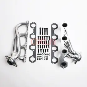 Qk 202606151614 For 87-95 Ford F-150 F-250 Bronco 5.0l 2/4wd 1.5 Inch Painted Ceramic Shorty Headers