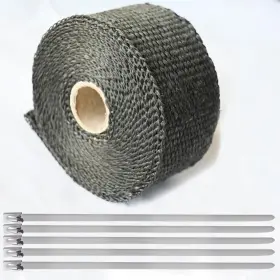 Htw0022 Rddeniy Exhaust Heat Tape Wrap 2 Inch X 16.5ft Black Roll For Motorcycle