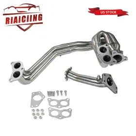 Eh28015-2d Riaiciing Defective Stainless Exhaust Header Kit For 0206 Subaru Impreza Wrx Sti G3d