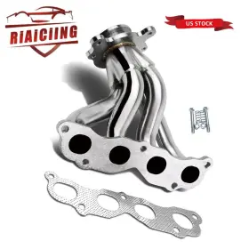 Eh28017-2d Riaiciing Stainless Steel Manifold Header With Gasket For 02-06 Acura Rsx Dc5/-05 Ep3 K20a3