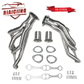 Eh28033-2-2d Riaiciing New Polished Headers For Chevy Small Block Sb V8 262 265 283 305 327 350 400 Us