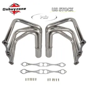 Eh28117-5-os Riaiciing For Chevy Small Block Sbc V8 Polished T Bucket Sprint Roadster Headers Stainless