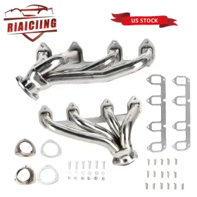 Eh28919-4-2d Riaiciing Stainless Hugger Exhaust Headers For Ford Big Block Fe 330 360 390 428 V8 Shorty