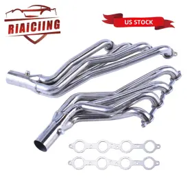 Eh28922-2-2d Riaiciing Pair Ls Swap Long Tube Headers For Chevy Gmc C10 C1500 Ls1 Ls2 Ls3 Ls6 1-3/4 Inch