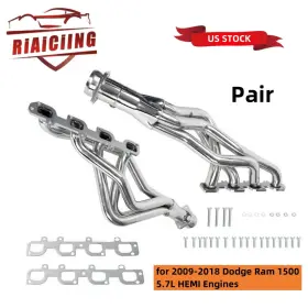 Eh28935x-3-2d Riaiciing New For Dodge Ram 1500 5.7l Hemi 2009-2018 Long Exhaust Headers Stainless Steel