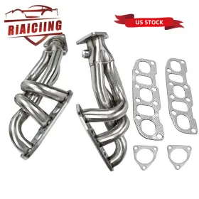 Eh28975-2-2d Riaiciing Pair Shorty Stainless Headers For 03-06 Nissan 350z Z33 Infiniti G35 Fx35 Vq35de