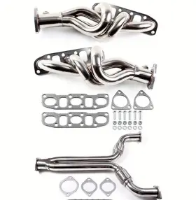 Eh28975-2d Riaiciing Stainless Shorty Headers Kit 03-06 Nissan 350z Z33 Infiniti G35 Fx35 Vq35de 3.5l