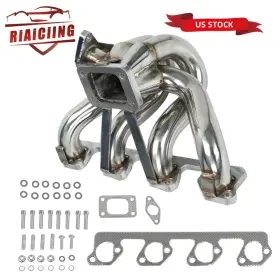 Em29102x-2d Riaiciing Turbo Manifold T3 For 2.3l Ford Mustang Svo Thunderbird Tc Merkur Xr4ti 84-86 Us