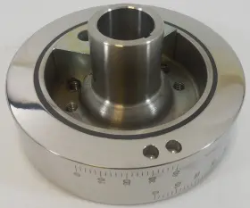 R3862 Rpc Racing Power Company 6.4 Inch Polished Stainless Damper Early Ford V8 New