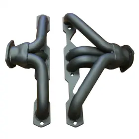 R9956 Rpc Header Short Black Steel For 1955 To 1957 Chevy Cars 262 400