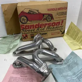 Cv95-p Sanderson Chevy Cv95 90 Chevrolet V6 Plain Steel Exhaust Headers