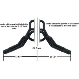Schoenfeld 013009012684 155 Circle Track Headers Small Block Chevy 1-5/8 Primaries 3 X 8 Coll
