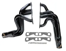 143-505lvgsp Schoenfeld Headers Dirt Late Model Black For Small Block Chevy