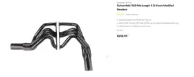 9171106 Schoenfeld 1106 Mid Length 1 3/4 Inch Modified Headers- New Grt-harris-shaw-jet-ms