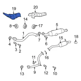 1716828030 Scion Oe For Xb 2008-2015 Exhaust Heat Shield