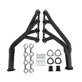 C5zz-9430-bk Scott Drake 1965-1968 Modified Tri-y Headers Black Painted