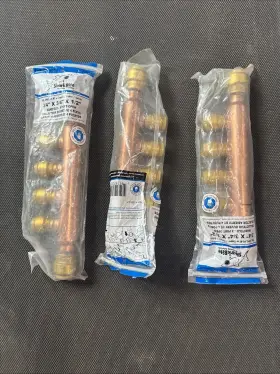 25554lf Sharkbite Push-to-connect 3/4 Inch X 1/2 4 Port Open Manifold S Lot Of 3