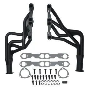 62024401124 Skpm Long Tube Headers For Chevelle/el Camino Monte Carlo Nova-painted Competition