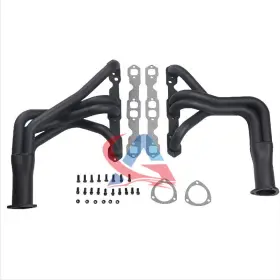 Skpm20243305 Skpm For 1955-1982 Corvette With 265-400ci V8 Black Competition Long Tube Headers