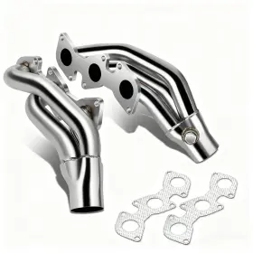 Speedracingturbo 05 06 07 4.0l Pair Stainless Steel Exhaust Manifold Header For 2005-2011 Toyota Tacoma Fj
