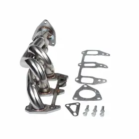 Header-132 Speedracingturbo Stainless Steel Exhaust Header Manifold For 2004-2011 Mazda Rx-8 Rx8 Se3p 1.3l