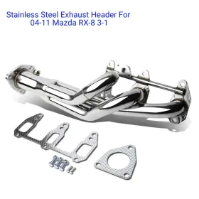 Spt-ehd1444 Speedracingturbo Stainless Steel Exhaust Headers For 04-11 Mazda Rx-8 13b Genesis 1.3l 1308cc R2
