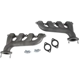 91019977-sil Speedway Motors Fits Chevy Lt Cast Iron Exhaust Manifolds Silver