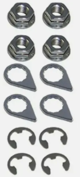 3952 Stage 8 Fasteners Locking Turbo Mounting Nuts 10mm X 1.50 - Set Of 4 13mm Nut Head