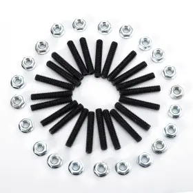 Sgw3ls004 Steelthunor 22 Pcs Mazda Zinc-plated Oil Pan Bolt Studs Nuts Kit For 12a 13b Engine
