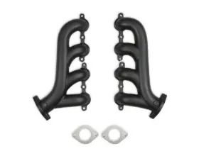 Ss10003 Super Shops Ls Cast-iron Exhaust Manifolds - Black Ceramic Coated Pair