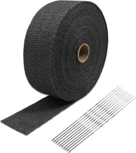 Su30504 Superfastracing 2 Inch X 50ft Exhaust Heat Wrap Roll Fiberglass For 1 Black
