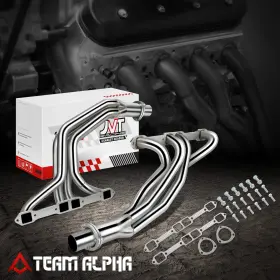 Tma-jvthd039 Team-alpha Fits 1968-1978 Dodge Ramcharger W100 W150 W200 V8 Pair Long Tube Exhaust Headers