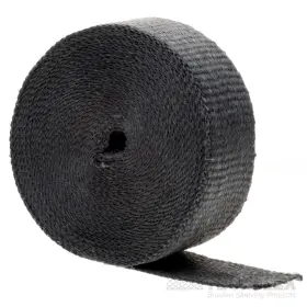 Hfn2.00bk50 Techflex Exhaust Wrap Insultherm 1200 Degrees F Coated Fiberglass Black 2 Inch Width 50 Ft. L