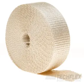 Hfn2.00nt50 Techflex Exhaust Wrap Insultherm 1200 Degrees F Coated Fiberglass Natural 2 Inch Width 50 Ft