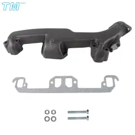 6120360 Techme17 For Dodge Ram 1500/ram 2500 1996-2002 Right Side Exhaust Manifold With Gasket Kit
