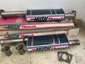 Ctt173-1 Thrush Hush Vintage 513 Header Mufflers-original Box-rare Pair Nos
