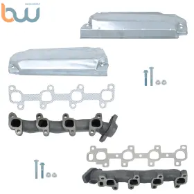 Bw956424th Tinvhy Pair Exhaust Manifolds With Gaskets For Dodge Ram 1500 Dakota V8 4.7l Left And Right