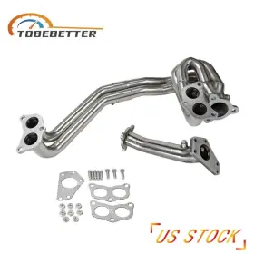 Eh28015-cy2 Tobebetter For 02-06 Subaru Impreza Wrx/sti Ej205 Ej255 Polished Stainless Steel Pipes Kit