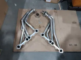 R26388 Transmountracing For Chevy Sbc Gmc Truck 265 327 350 Polished Stainless Steel Headers 66-87
