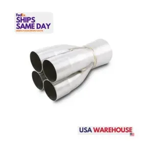 100324 Vibrant Performance 10324 One 4-1 Merge Collector 2.5in Inlet Id 4in Out Stainless Performa