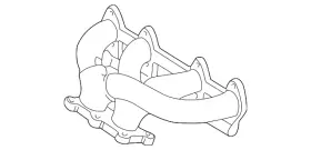 06a-253-031-bp Volkswagen Genuine Exhaust Manifold