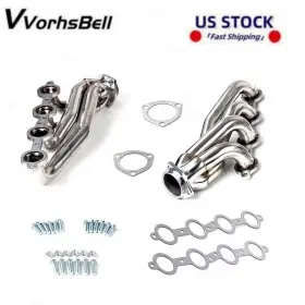 Eh28125-3d Vvorhsbell Pair Shorty Exhaust Headers Kit For Chevy Ls1 Ls2 Ls3 Ls6 Ls7 Chevelle Camaro Ss
