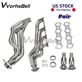 Eh28139-3d Vvorhsbell For 99-04 Ford F150 4wd/rwd 5.4l Modular V8 Stainless Exhaust Headers Polished