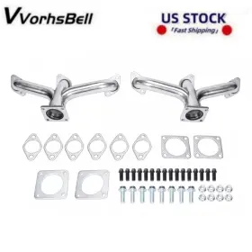 Eh28161x-3d Vvorhsbell For Ford Car Truck Flathead V8 1932-1953 New Exhaust Manifold Headers Stainless