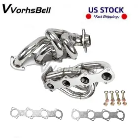 Eh28711-3d Vvorhsbell New Stainless Steel Manifold Headers Kit For Ford 1997-2003 F-150 4.6l V8 Shorty